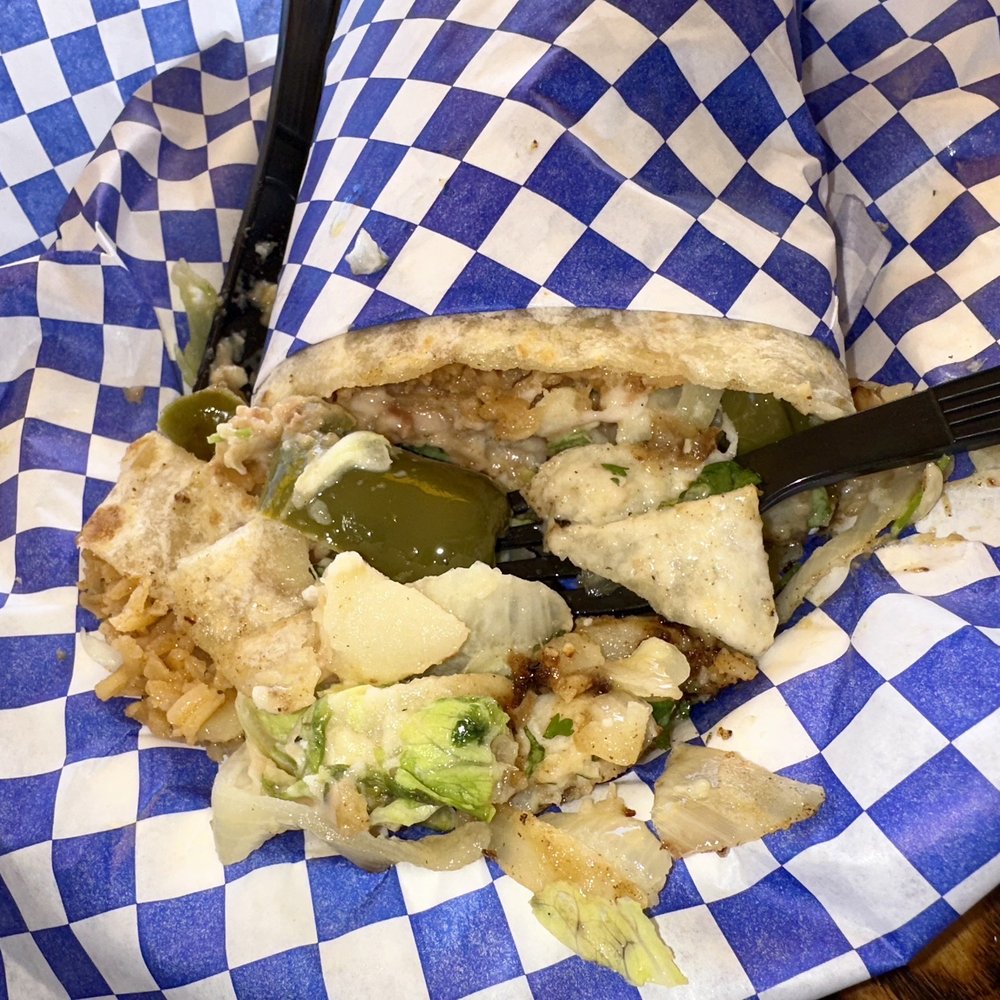 Ensenada Markets - Papas con rajas burrito - Mexican Near Me - Anaheim, California
