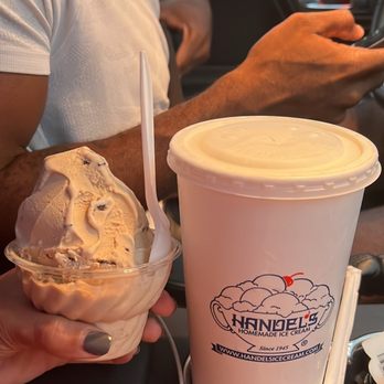 Handel's Homemade Ice Cream - Coffee choc chip ice cream & monster vanilla shake - Ice Cream & Frozen Yogurt Near Me - Carmel, Indiana