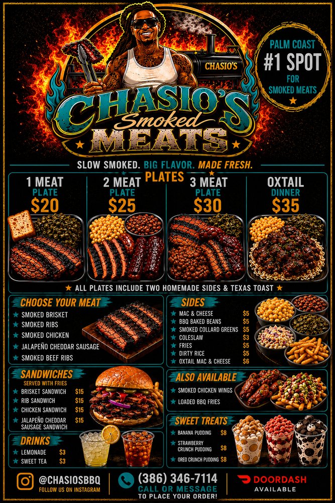 Chasio’s Smoked BBQ Logo