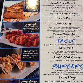 Fozzy's - Menu - Bars Near Me - Loves Park, Illinois