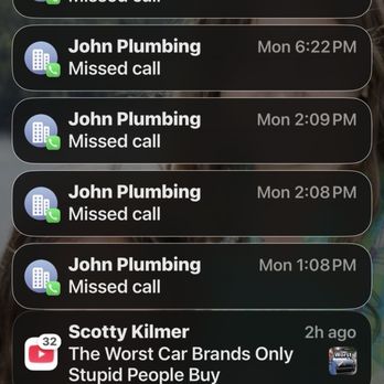 John Stevenson Plumbing, Heating & Air Conditioning - Example of two consecutive days of incoming phone calls. Two,three, sometime four times a week - Plumbing Near Me - Carlsbad, California John Stevenson Plumbing, Heating & Air Conditioning - Example of two consecutive days of incoming phone calls. Two,three, sometime four times a week - Plumbing Near Me - Carlsbad, California