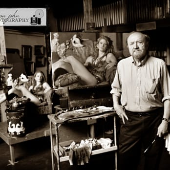 Devon John Photography - Nelson Shanks, internationally known painter out of Andalusia, PA, Commercial Portraits, On-location Portraiture, Bucks County - Pet Photography Near Me - Yardley, Pennsylvania