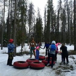 Winter Park Wipeout - The snowmobile tow you will get wet