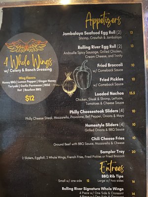 Menu photo 6 Rolling River Reloaded Natchez, MS