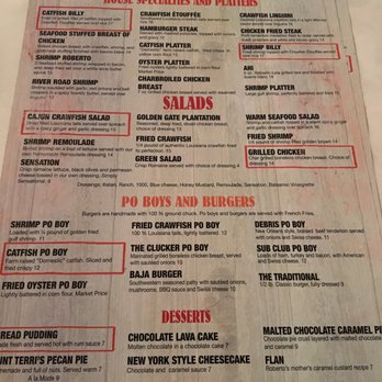 Roberto's River Road Restaurant - Good choices...so many to choose from! - Cajun/Creole Near Me - Sunshine, Louisiana