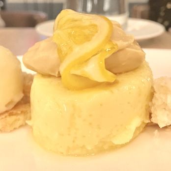 Centrolina - Lemon tart dessert, delicious and refreshing with the paired sorbet. Lots of textures to explore here. - Italian Near Me - Washington, DC, District of Columbia