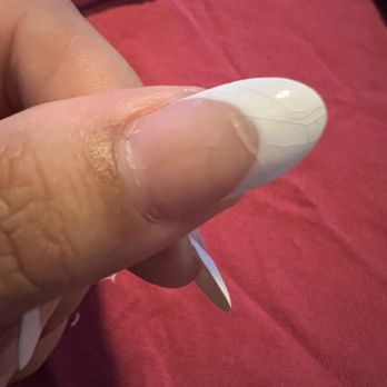 Princess Nails - 1 week after service, nails underneath the "gel" begin breaking after very easily. - Nail Salons Near Me - Honolulu, Hawaii