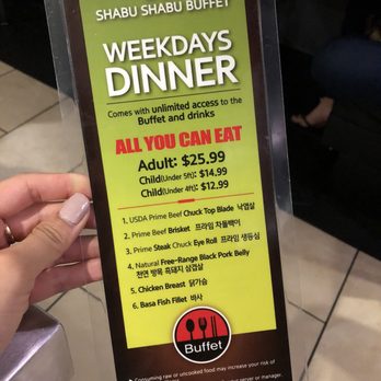 Dada Shabu Shabu Buffet - Weekday dinner menu - Korean Near Me - Irvine, California Dada Shabu Shabu Buffet - Weekday dinner menu - Korean Near Me - Irvine, California
