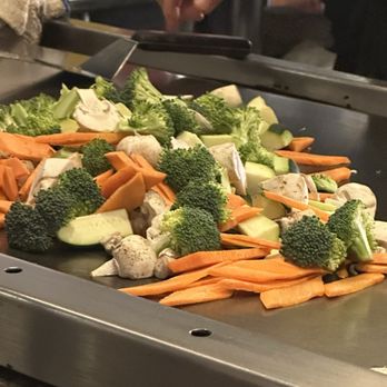 Hibachi House - Vegetables on the grill - Japanese Near Me - Rochester, Michigan