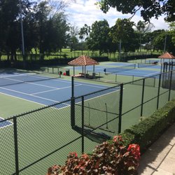 Biltmore Tennis Center - View from the Balcony of the new courts.