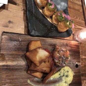 Scratch Kitchen - Fried Deviled Eggs and Smoked Salmon Tartare - Breakfast & Brunch Near Me - Honolulu, Hawaii Scratch Kitchen - Fried Deviled Eggs and Smoked Salmon Tartare - Breakfast & Brunch Near Me - Honolulu, Hawaii