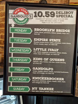 Menu photo 3 Gandolfo's New York Deli Omaha, NE Menu photo 3 Gandolfo's New York Deli Omaha, NE