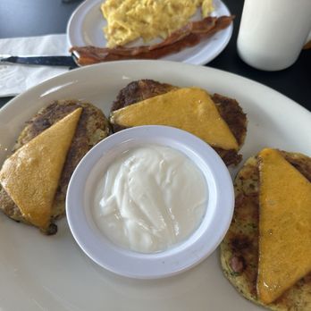 Stacks On Route 66 - Denver potato pancakes. Pretty lackluster - American Near Me - Glendora, California Stacks On Route 66 - Denver potato pancakes. Pretty lackluster - American Near Me - Glendora, California