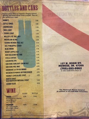 Menu photo 5 Savage's Ale House Muncie, IN