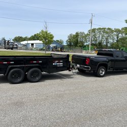 Purge & Polish - Wide angle shot of the truck and trailer.