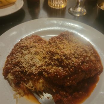 Uncle Sal's Italian Restaurant - Eggplant Parm with meatsauce and angel hair pasta - Italian Near Me - Scottsdale, Arizona Uncle Sal's Italian Restaurant - Eggplant Parm with meatsauce and angel hair pasta - Italian Near Me - Scottsdale, Arizona