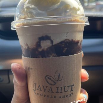 Java Hut - Sf chocolate caramel frappe with sf dark chocolate drizzle - Coffee & Tea Near Me - Lake Elsinore, California