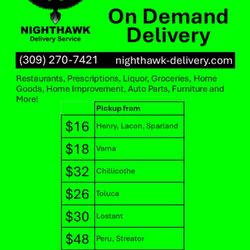 Nighthawk Delivery Service - Lake Wildwood Residents