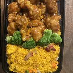 No 1 Chinese Food - C1. Orange Chicken Combo Dinner