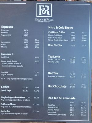 Menu photo 1 Frank & Roze Denver, CO