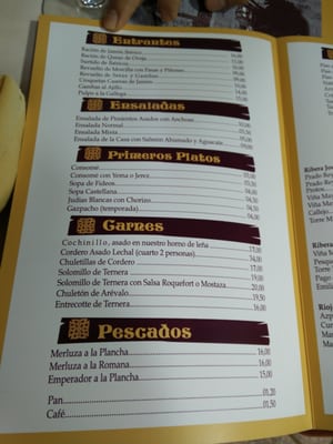 Menu photo 2 La Posada Arévalo, AV