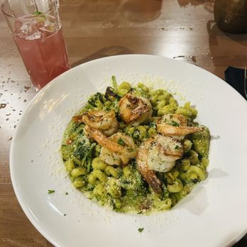 The Library Steakhouse - Cavatappi primavera with shrimp add on - Steakhouses Near Me - Fuquay Varina, North Carolina The Library Steakhouse - Cavatappi primavera with shrimp add on - Steakhouses Near Me - Fuquay Varina, North Carolina