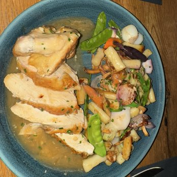 The Dearborn - Fish and mixed vegetables - New American Near Me - Chicago, Illinois