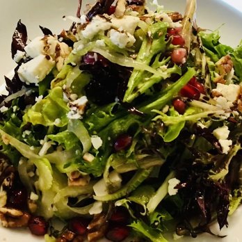 Salvador Peralta Personal Chef - Delicate Spring salad with Mother's favorite candied nuts and Gorgonzola cheese. - Personal Chefs Near Me Salvador Peralta Personal Chef - Delicate Spring salad with Mother's favorite candied nuts and Gorgonzola cheese. - Personal Chefs Near Me