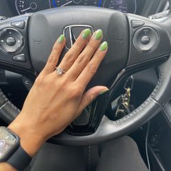 Dip powder with chrome