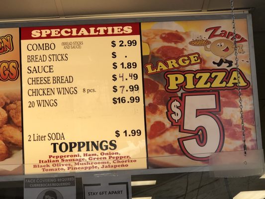 Menu photo 2 Zappy Pizza National City, CA Menu photo 2 Zappy Pizza National City, CA