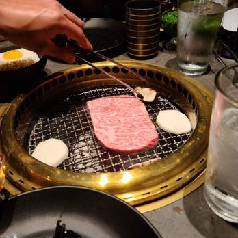 Niku Feast Yakiniku - Jason cooking the heart steak for us. - Barbeque Near Me - Seattle, Washington Niku Feast Yakiniku - Jason cooking the heart steak for us. - Barbeque Near Me - Seattle, Washington