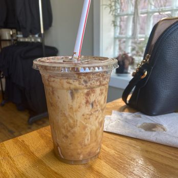New City Cafe & Roastery - iced coffee with a straw - Coffee & Tea Near Me - Rochester, New York