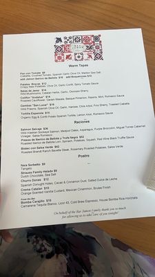 Menu photo 1 Bar Jamon San Francisco, CA