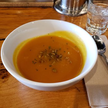 Sweet Grass Grill - Apple & Butternut Squash Soup (vegan, gluten free) - New American Near Me - Tarrytown, New York Sweet Grass Grill - Apple & Butternut Squash Soup (vegan, gluten free) - New American Near Me - Tarrytown, New York