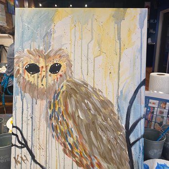 Pinot's Palette - My owl!! - Paint & Sip Near Me - Columbus, Ohio