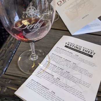 Grapeline Wine Tours - Derby's tasting list - Wine Tours Near Me - Paso Robles, California Grapeline Wine Tours - Derby's tasting list - Wine Tours Near Me - Paso Robles, California