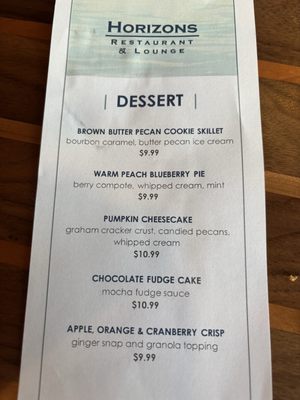 Menu photo 1 Horizons Restaurant & Lounge Geneva, OH
