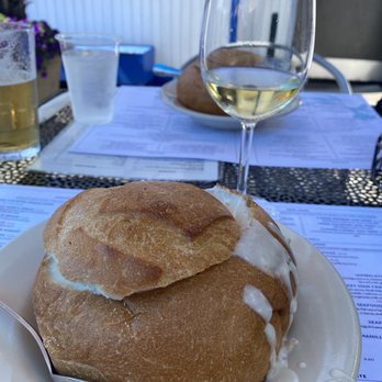 Flying Fish & Grill - Clam chowder bowl was so good - Seafood Near Me - Half Moon Bay, California