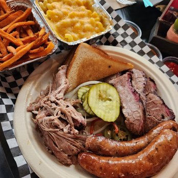 The Thumb - Brisket Pulled Pork Sausage Mac and Cheese - Barbeque Near Me - Scottsdale, Arizona The Thumb - Brisket Pulled Pork Sausage Mac and Cheese - Barbeque Near Me - Scottsdale, Arizona