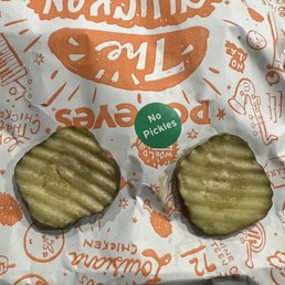 What I ordered: Spicy chicken sandwich without pickles. What I received: classic chicken sandwich with pickles. What I ordered: Spicy chicken sandwich without pickles. What I received: classic chicken sandwich with pickles.
