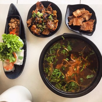 PHO 128 - Beef Noodle Soup, Crispy Pork & Grilled Pork Along With Shrimp Spring Rolls - Vietnamese Near Me - Concord, Ontario PHO 128 - Beef Noodle Soup, Crispy Pork & Grilled Pork Along With Shrimp Spring Rolls - Vietnamese Near Me - Concord, Ontario