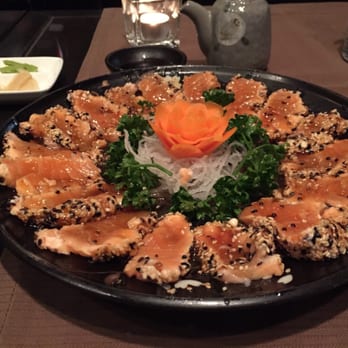 Kanji Fusion - Sesame crusted seared salmon - Asian Fusion Near Me - Milan, Michigan
