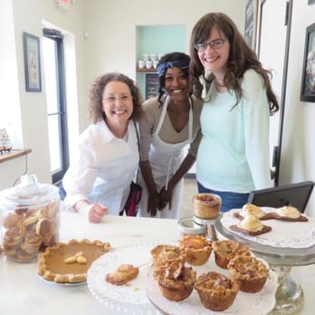 Tiny Pies - My mother-in-law and I posed for a picture and got the lovely Paris to pose with us. - Desserts Near Me - Austin, Texas