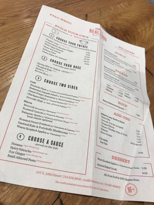 Menu photo 6 Real Food Eatery Philadelphia, PA