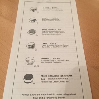 BAO - Soho - Bao Menu - Taiwanese Near Me - London, XGL BAO - Soho - Bao Menu - Taiwanese Near Me - London, XGL