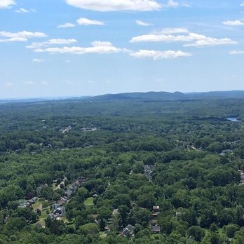 Hubbard Park - View from Castle Craig looking south. You can see Sleeping Giant - Hiking Near Me - Meriden, Connecticut