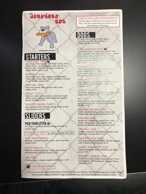 Menu photo 2 The Junkyard Dog Jackson, MI