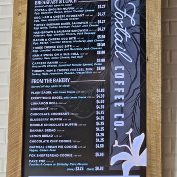 Foxtail Coffee - ICOT Center - Food Menu - Coffee & Tea Near Me - Clearwater, Florida Foxtail Coffee - ICOT Center - Food Menu - Coffee & Tea Near Me - Clearwater, Florida