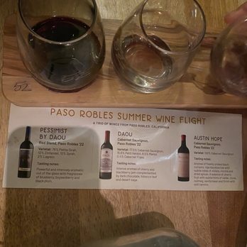 Seasons 52 - Paso Robles wine flight - New American Near Me - Costa Mesa, California Seasons 52 - Paso Robles wine flight - New American Near Me - Costa Mesa, California