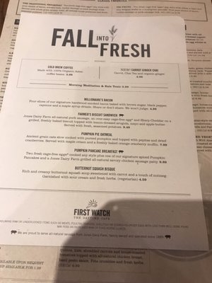 Menu photo 7 First Watch Liberty Township, OH